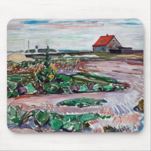 Mousepad Edvard Munch - Seashore. Paisagem perto de Lubeck