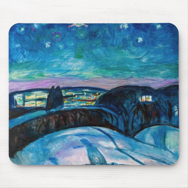Mousepad Edvard Munch - Starry Night 1922 (Frente)