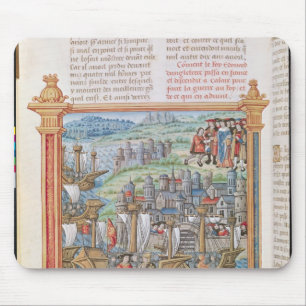 Mousepad Edward IV da aterragem de Inglaterra em Calais