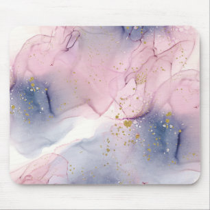 Mousepad Eetérea Periwinkle Pink & Dourado Inky Fantasy Gla