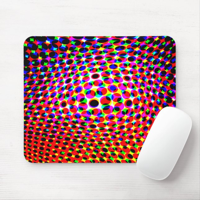 Mousepad Efeito 3D colorido (Com mouse)