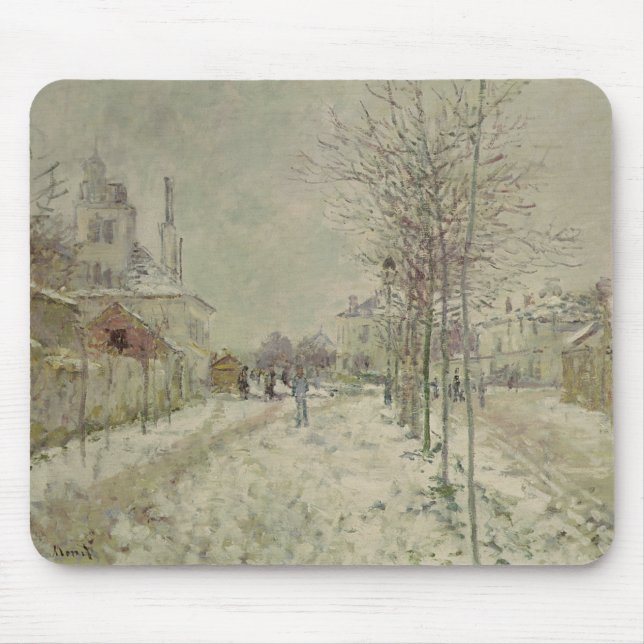 Mousepad Efeito da neve de Claude Monet | (Frente)