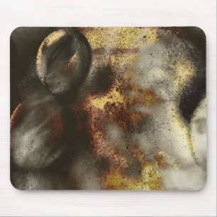 Mousepad Efeito da poeira de estrela do ouro e da prata