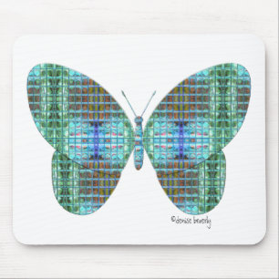 Mousepad Efeito de vidro borboleta