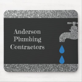 Mousepad Efeito do brilho do encanamento do torneira e da