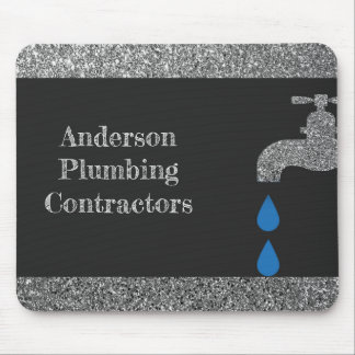 Mousepad Efeito do brilho do encanamento do torneira e da
