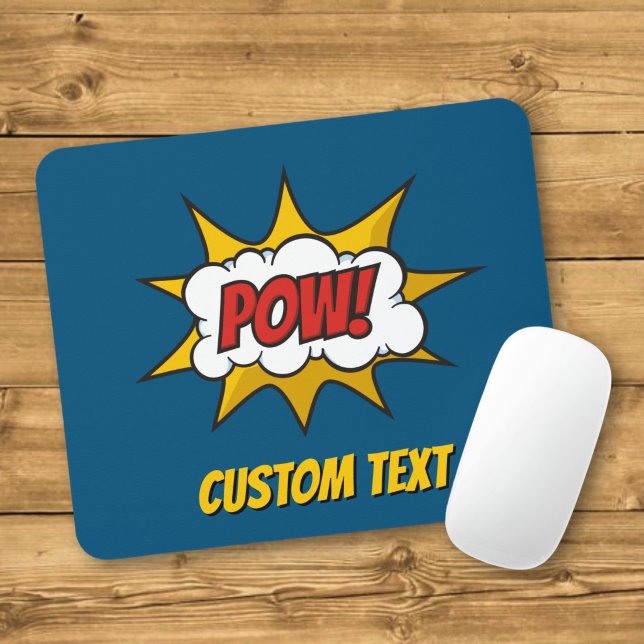 Mousepad Efeito Sonoro de Quadrinhos Pow (Criador carregado)