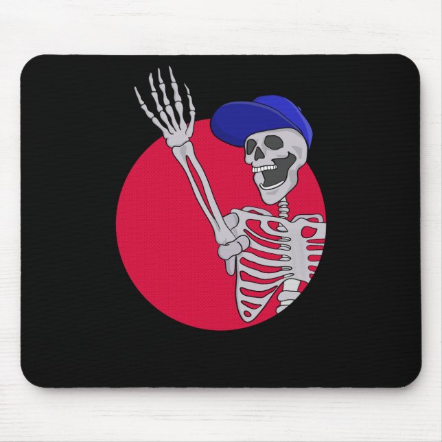 Mousepad Ei Amigos Esqueleto Legal e Divertido (Frente)