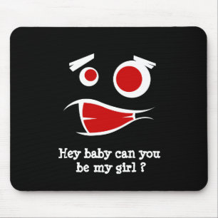 Mousepad Ei bebê você pode ser minha garota design monstro