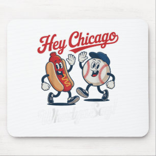 Mousepad Ei Chicago Whadya diga engraçado beisebol quente 4