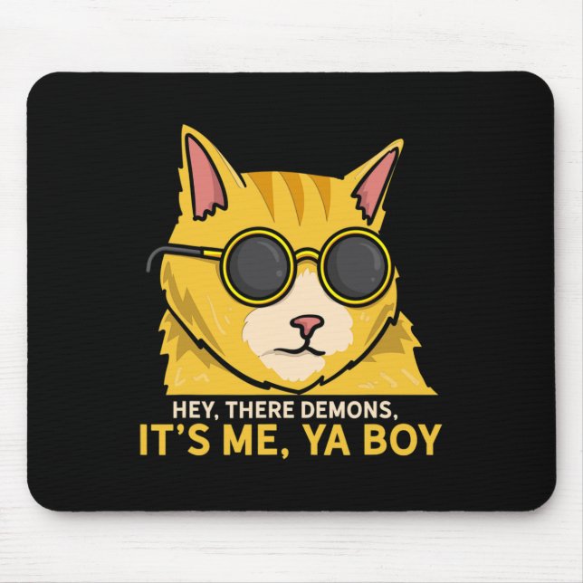 Mousepad Ei, Demônios Sou Eu, Ya Boy - Caça Fantasma Louca (Frente)