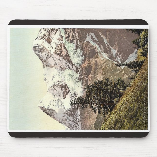 Mousepad Eiger e Monch, Bernese Oberland, vin da suiça (Frente)