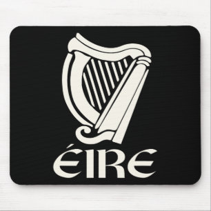 Mousepad Eire Gaelic Ireland Eireann Irish Pride Harp Rua P