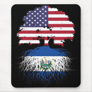 Mousepad El Salvador Salvadorenho Americano EUA Raízes da Á