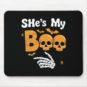 Mousepad Ela é a minha Casal de esqueleto combinando com o