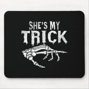 Mousepad Ela é o meu Casal de esqueleto que combina com o H