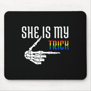 Mousepad Ela É O Meu Esqueleto Que Corresponde Ao Halloween