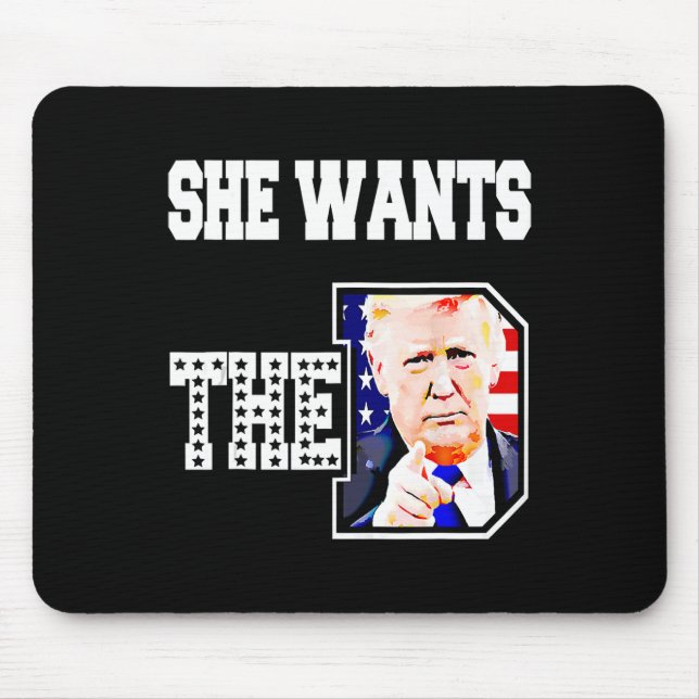 Mousepad Ela Quer O D Donald Trump 2024 (Frente)