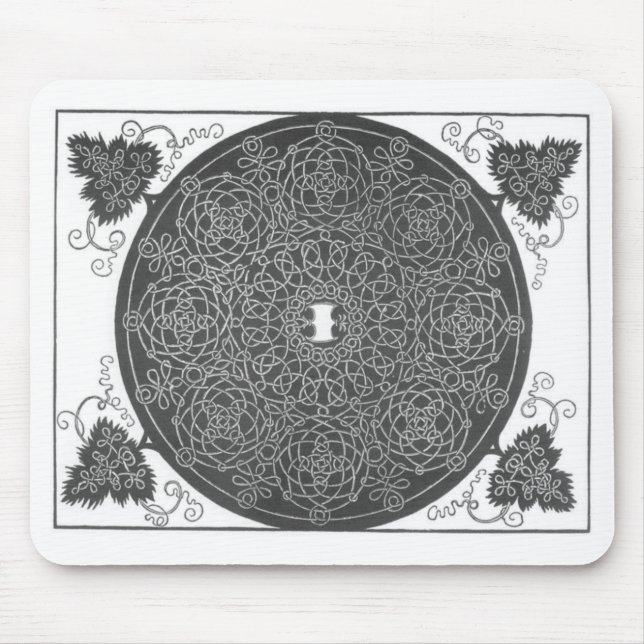 Mousepad Elaborate Knot Pattern (por Albrecht Dürer) (Frente)