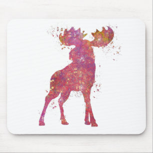 Mousepad Elan Animal Forêt Faune Sauvage Nature Monde Terre