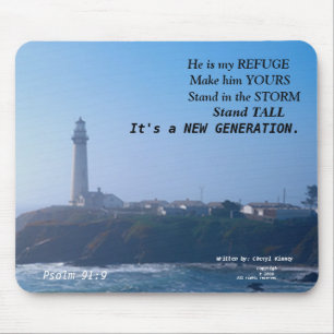 Mousepad Ele é meu Refúgio Mousepad.