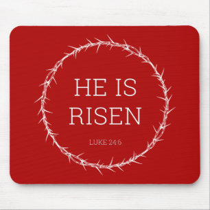 Mousepad Ele é Risen Jesus Cristo ressurreição Páscoa