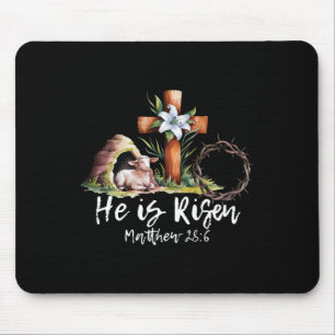 Mousepad Ele É Risen Ovelino Cruzando Jesus Gosto Cristão