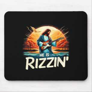 Mousepad Ele Está Rizando Páscoa Cristã Jesus Vintage Jesus