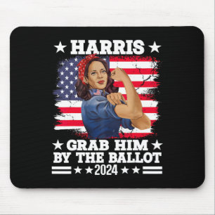 Mousepad Ele Pela Votação Kamala 2024 Funny Harris Eleição