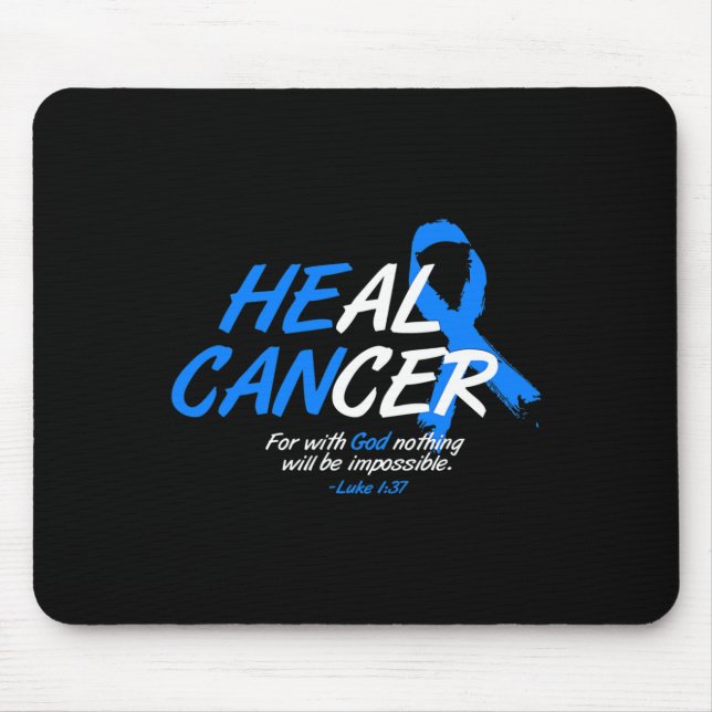 Mousepad Ele Pode Curar o Mês de Conscientização da Ataxia  (Frente)