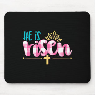 Mousepad Ele Ressuscitou Cruz Cristã Páscoa