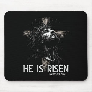 Mousepad Ele Ressuscitou Cruz Cristã Versículo Bíblico Jesu