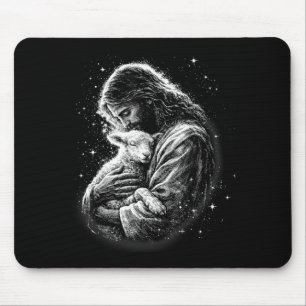 Mousepad Ele Ressuscitou Feliz Páscoa Dia Jesus Ovelha Cris
