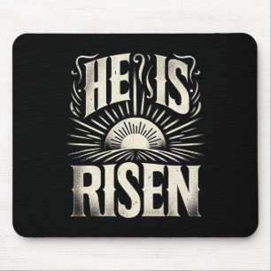 Mousepad Ele Ressuscitou Jesus Deus Cristão Sol Ressurreiçã