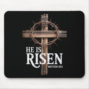 Mousepad Ele Ressuscitou Natal Cristão Páscoa Mateus 286 Bí