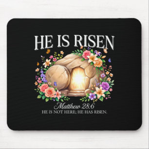 Mousepad Ele ressuscitou religioso cristão páscoa jesus par