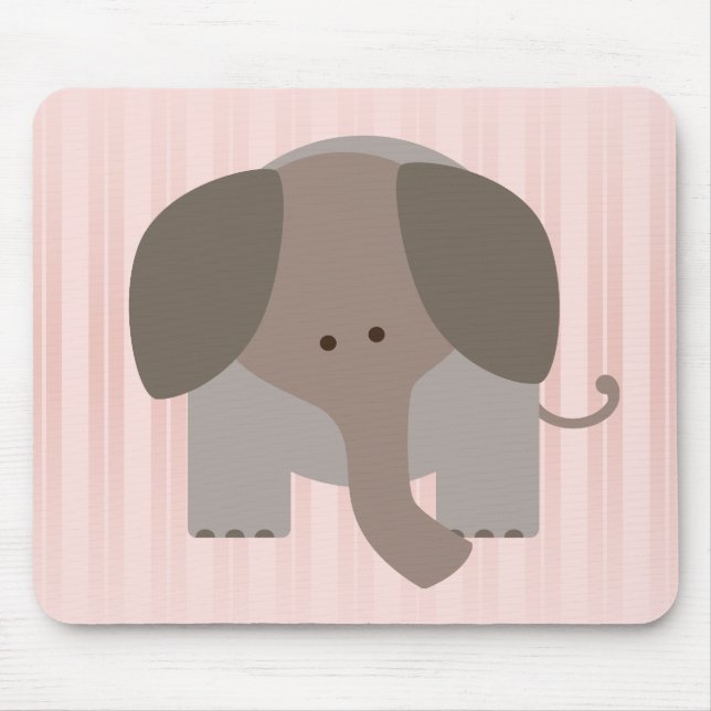 Mousepad Elefante bonito de Brown (Frente)