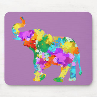 Mousepad Elefante Colorido