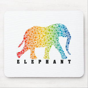 Mousepad Elefante com cores