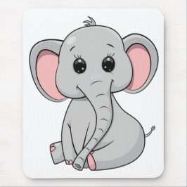 Mousepad Elefante Cute