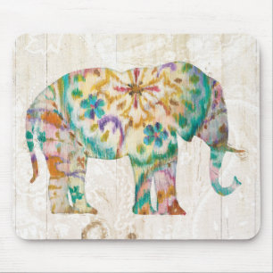 Mousepad Elefante de Boho Paisley mim