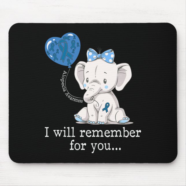 Mousepad Elefante de consciência Alopecia 1 (Frente)