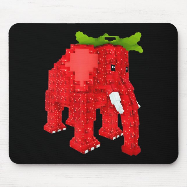 Mousepad Elefante de Morango  (Frente)