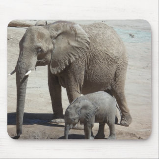 Mousepad Elefante do bebê com mamães