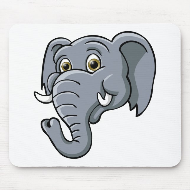 Mousepad Elefante dos desenhos animados (Frente)