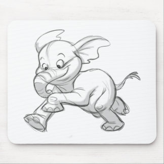 Mousepad Elefante esboçado do bebê