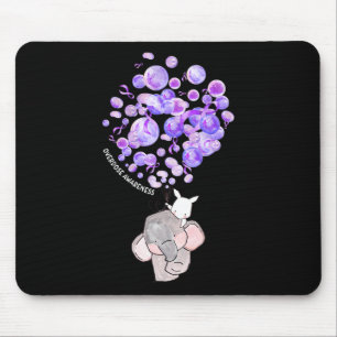 Mousepad Elefante Fofo Explodindo Lloons Roxos Overdose Des