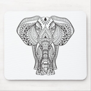 Mousepad Elefante indiano étnico