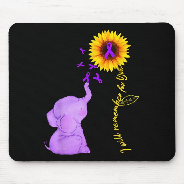 Mousepad Elefante, Lembrarei De Você, Sunflower Heimerh (Frente)