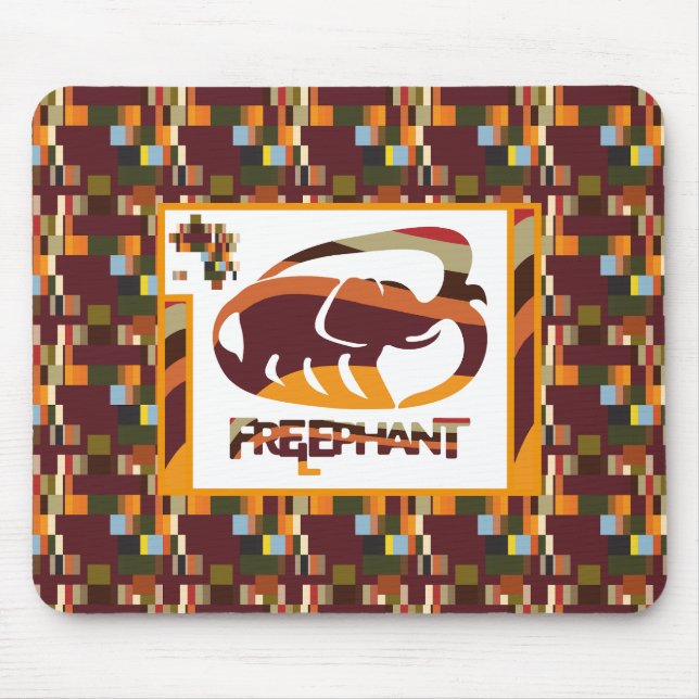 MOUSEPAD ELEFANTE LIVRE POR MASANSER PIXELAT (Frente)